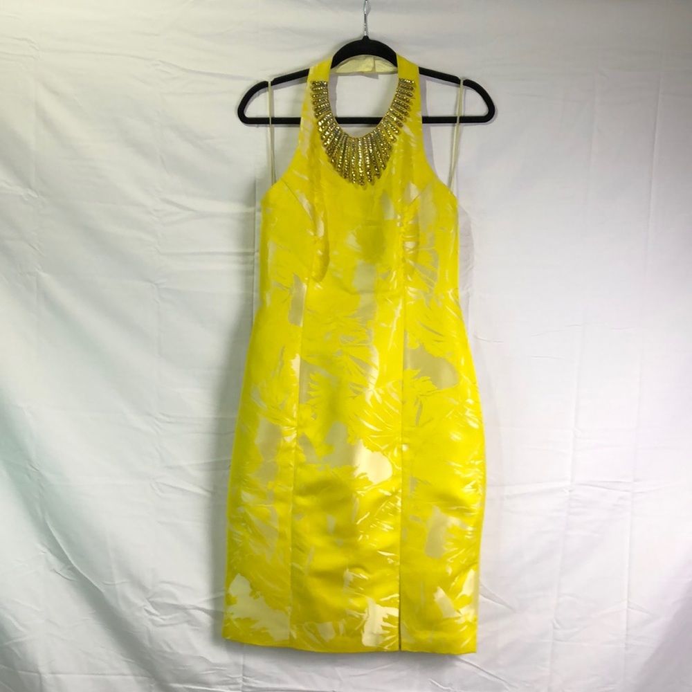 Saks Fifth Avenue - Yellow Halter Dress